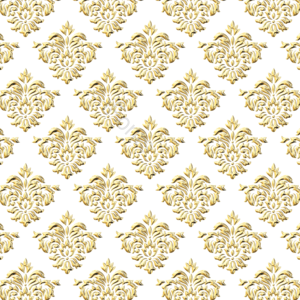 构成 金色 thai pattern 泰国 巴洛克 图案 印花