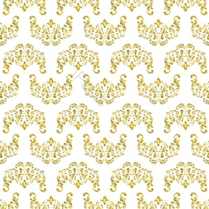 泰国 平铺 图案 thai pattern 金色 巴洛克 印花