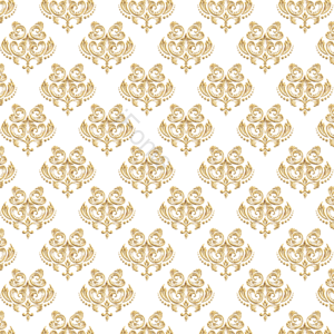 巴洛克 泰国 图案 模式 thai pattern 金色 花纹