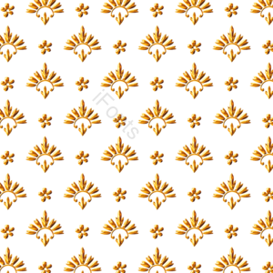 巴洛克 thai pattern 点阵 模式 印花 泰国