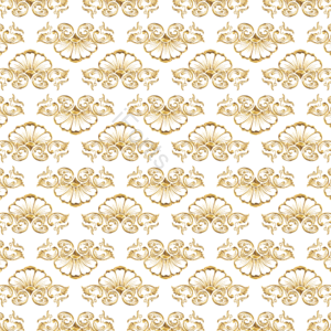印花 泰国 thai pattern 巴洛克 平铺 图案 金色