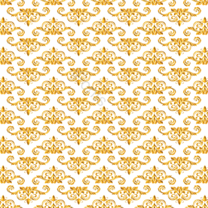 无缝 花纹 模式 泰国 thai pattern 巴洛克 金色