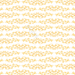 巴洛克 金色 泰国 thai pattern 无缝 花纹
