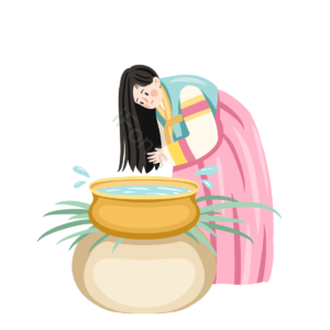 菖蒲汤 洗发 女性 韩国 端午祭 节日 民俗 传统