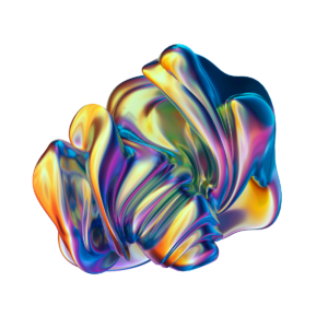 七彩 彩色 渐变 3d 立体 抽象 有机物体 黄色
