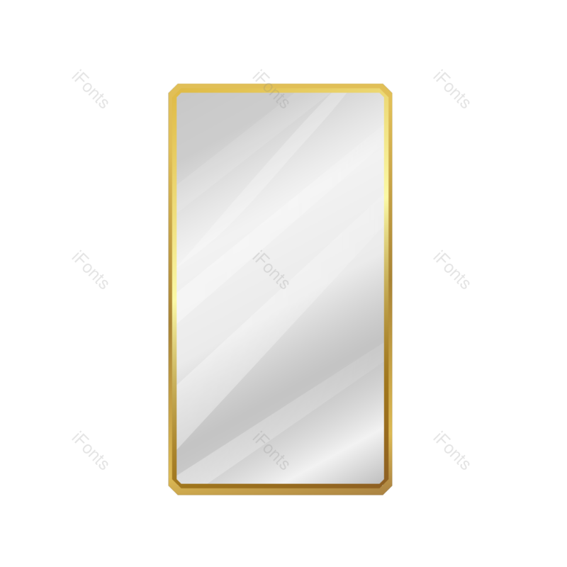 金属图片,玻璃元素,金属框架PNG,金色免抠素材