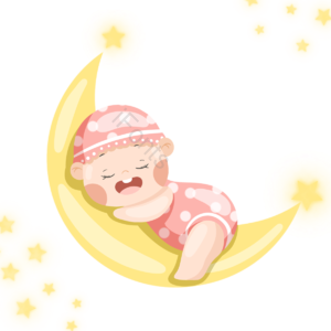 婴儿 帽子 月亮 星星 手绘 卡通 清新 可爱