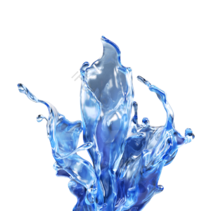 水 水花 水珠 蓝色 3d 立体 液体 飞溅