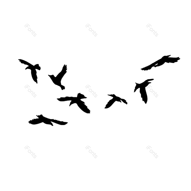 插图图片,鸽子元素,天空PNG,黑色免抠素材