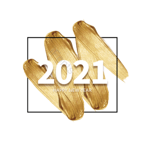 涂抹 矩形 渐变 光泽感 边框 层次感 新年快乐 2021