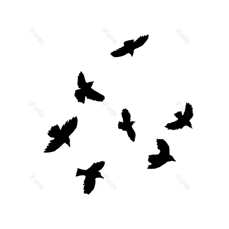 插图图片,天空元素,简约PNG,黑色免抠素材