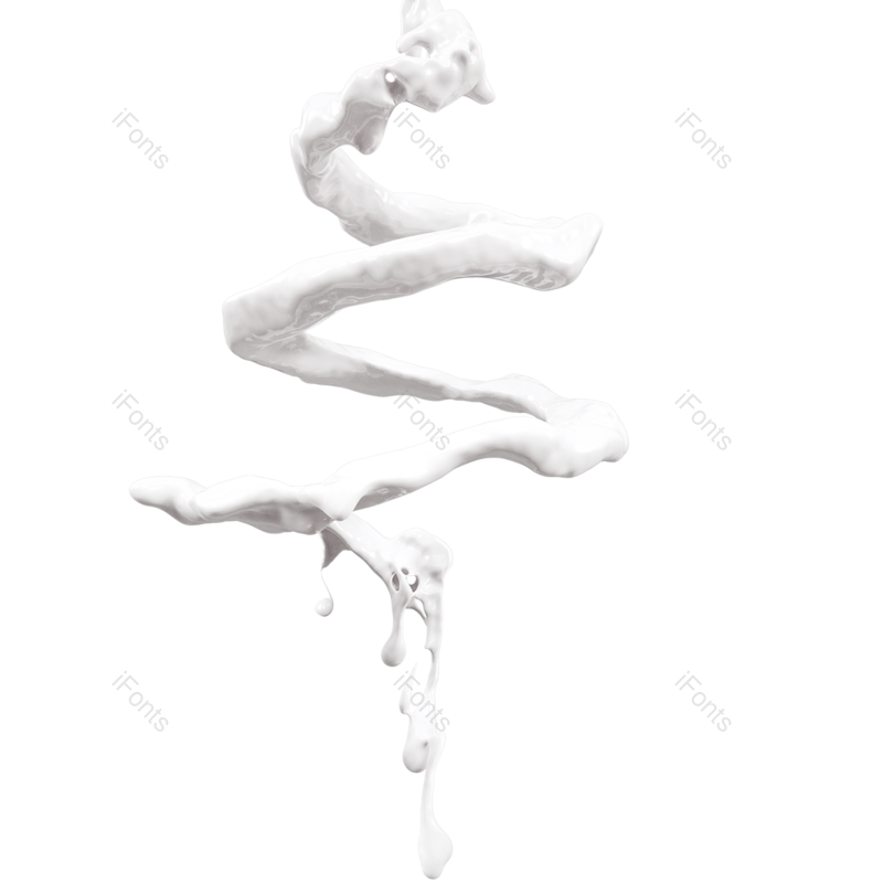 立体图片,牛奶元素,液体PNG,白色免抠素材