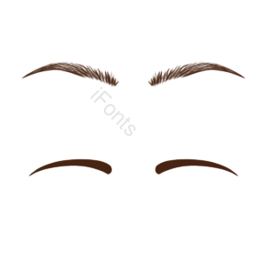 手绘 黑色 眉形 眼妆 眉毛 毛发