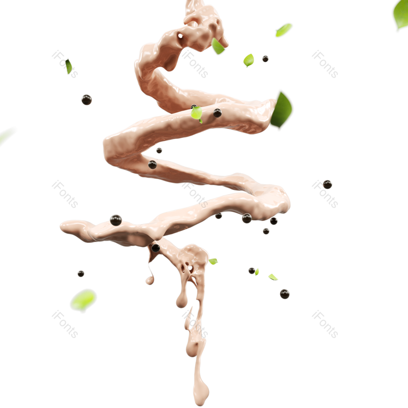 叶子图片,立体元素,液体PNG,水滴免抠素材