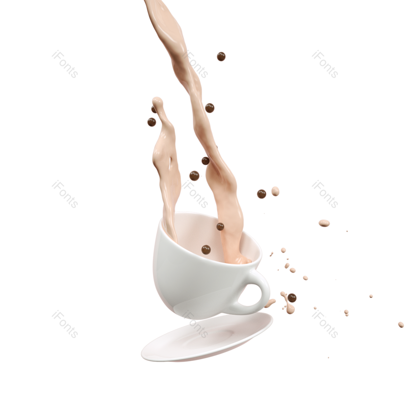 立体图片,飞溅元素,液体PNG,白色免抠素材