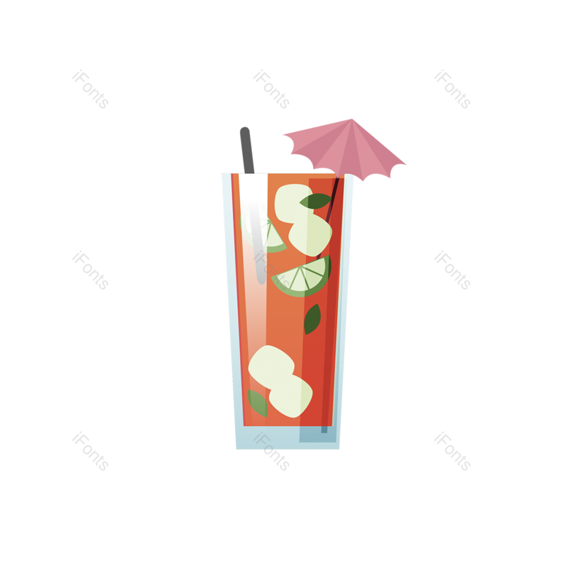 元素图片,西瓜汁元素,冰爽PNG,冰块免抠素材
