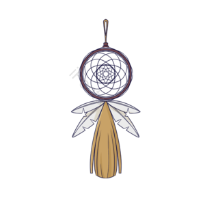 手绘 卡通 魔法器具 三角形 金属 吊坠 魔法 圆形吊穗