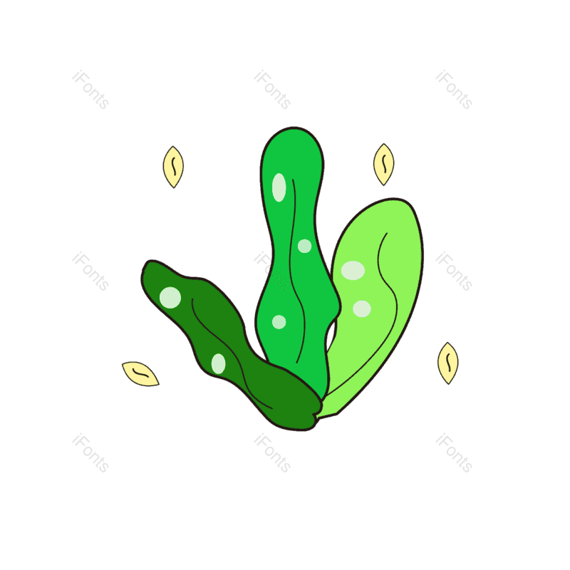 叶子图片,卡通元素,春季PNG,绿植免抠素材