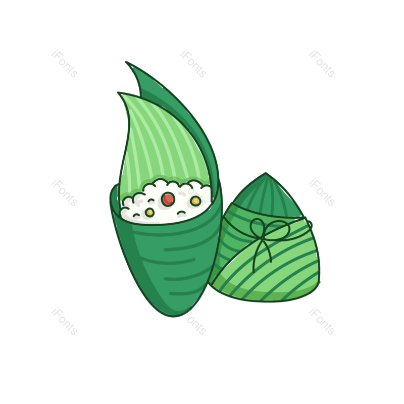 叶子图片,节日元素,快乐PNG,端午节免抠素材