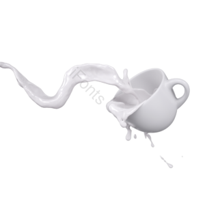 牛奶 杯子 白色 饮品 倾倒 流淌 3d 流体