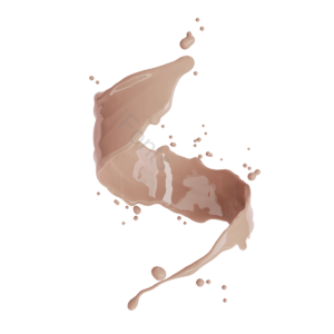 奶茶 肉色 螺旋 粉底液 飞溅 饮品 3d 立体