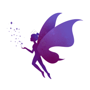 仙女 飞 精灵 仙女 的梦 丫头 创意 渐变色