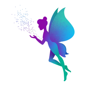 仙女 精灵 飞 丫头 创意 渐变色 的梦 绮丽