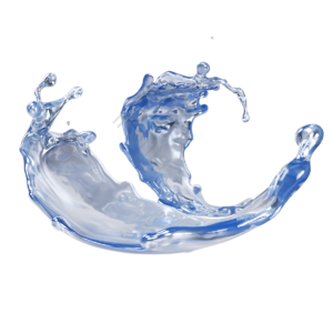 水 水花 水珠 立体 液体 流体 蓝色 飞舞