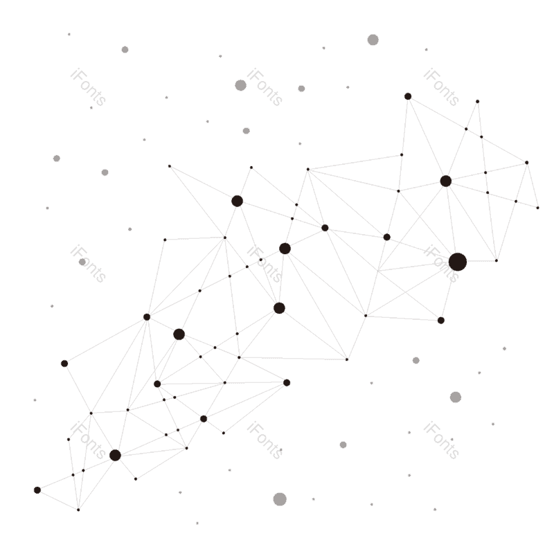 线条图片,科技感元素,圆点PNG,几何免抠素材