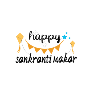 lohri makar sankranti pongal 黑色 线条 手绘 卡通