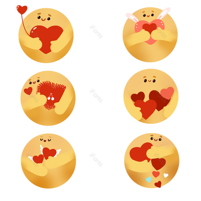卡通图片,表情符号元素,头像PNG,开心免抠素材