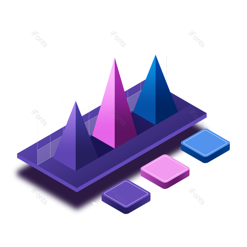 插图图片,科技元素,金融PNG,立体免抠素材