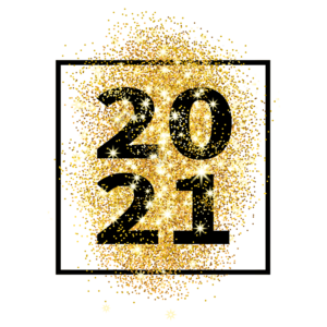 元素 亮片 新年 新年快乐 正方形 2021 金粉 黑色