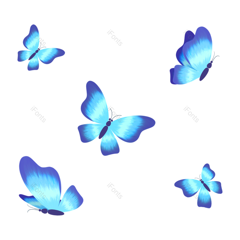 装饰图片,个性元素,蝴蝶PNG,流行免抠素材