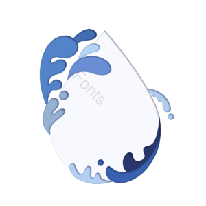 卡通 简洁 扁平化 海浪 剪纸 波浪 浪花 手绘