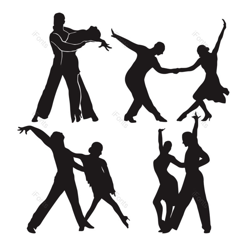 娱乐图片,黑色元素,运动PNG,跳舞免抠素材