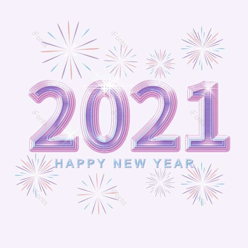 装饰图片,质感元素,新年快乐PNG,紫色免抠素材