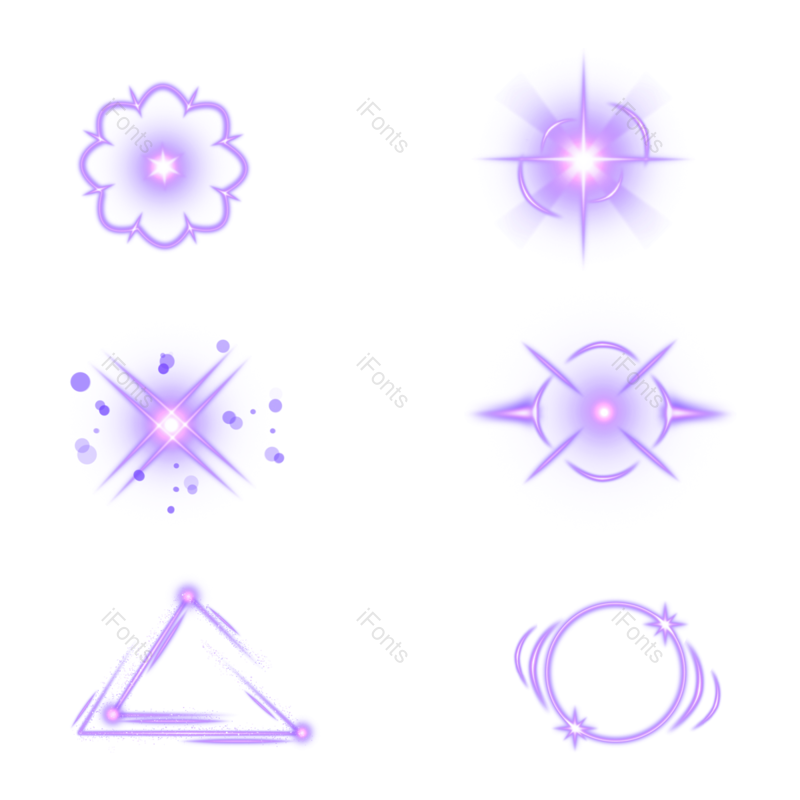 三角边框图片,闪光灯元素,圆形边框PNG,颗粒免抠素材