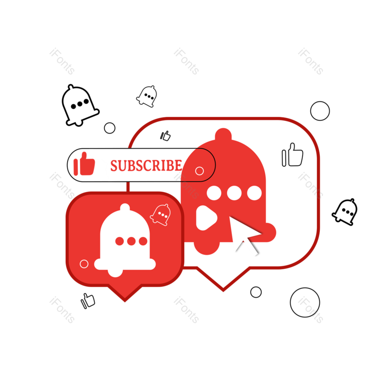 插图图片,图标元素,对话框PNG,简约免抠素材