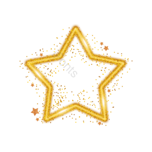 金粉 闪亮 五角星 立体感 christmas star 装饰 圣诞
