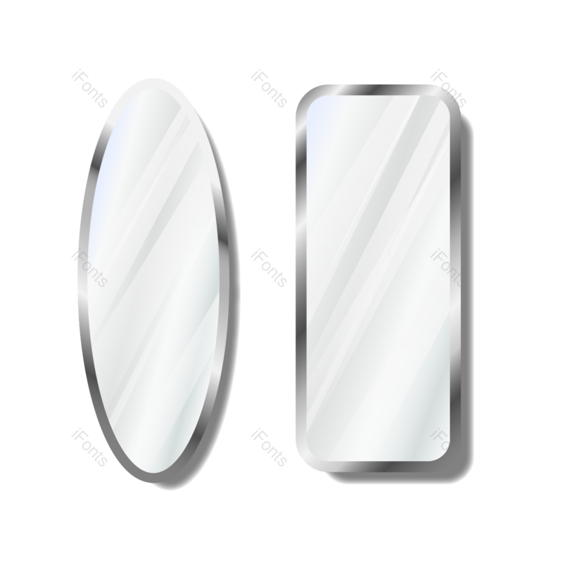 形状图片,银色元素,透明PNG,平面免抠素材