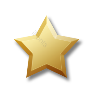 金粉 christmas star 闪亮 亮晶晶 五角星 立体感 金色