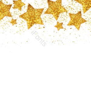 亮晶晶 christmas star 五角星 金色 立体感 金粉 圣诞星星