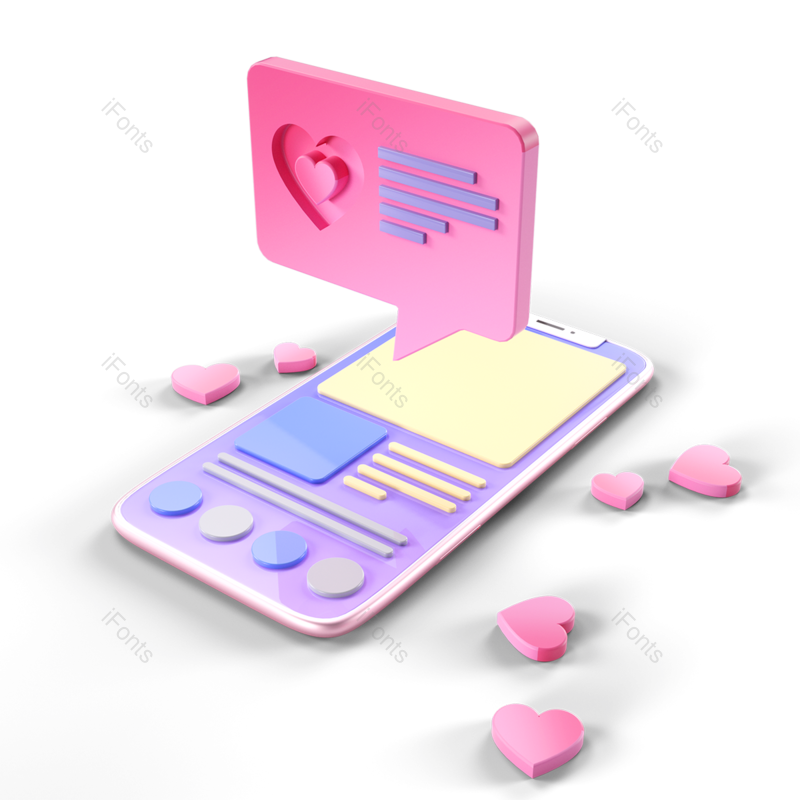 清新图片,立体元素,玻璃质感PNG,蓝色免抠素材
