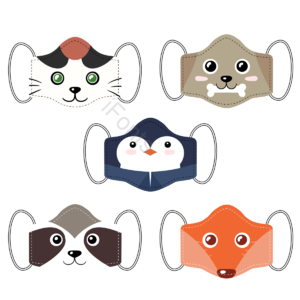 口罩 卡通风格 医疗 日常 狐狸 企鹅 浣熊 猫