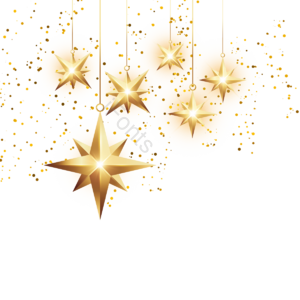 八角星 多角星星 圣诞星星 立体感 金粉 闪耀 christmas star