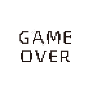 像素 卡通 game over 游戏 方块 字体 创意