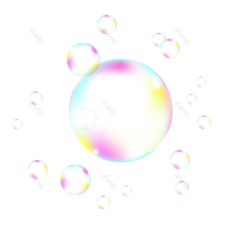 透明图片,彩色元素,漂浮PNG,渐变免抠素材