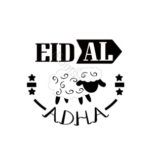月亮 黑色 黄色 卡通 手绘 svg eid al