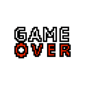 抽象 格子 game over 像素 字体 提示 装饰